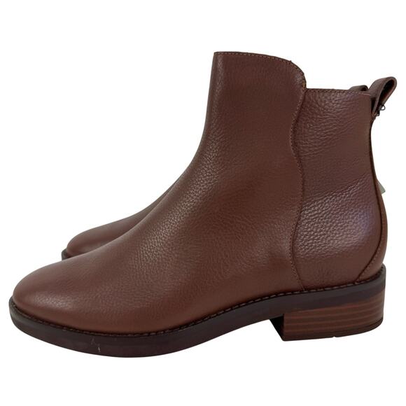 COLE HAAN RIVER WATERPROOF CHELSEA BOOTIES IN SEQUOIA LEATHER NWOB SIZE 8B - Picture 7 of 14